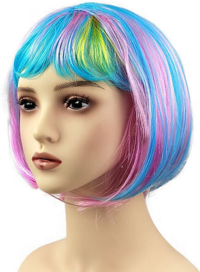Perucă Cosplay Alista Home Tuns Bob Cu Breton Pentru Carnaval Petreceri Tematice Halloween Mărime Unică Multicolor