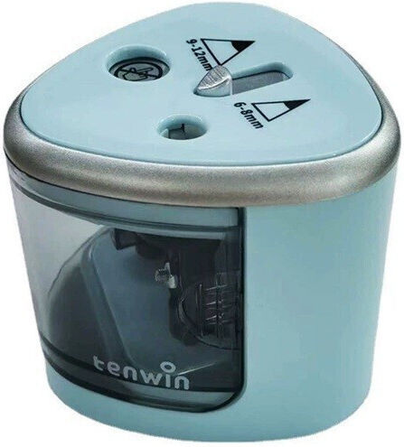 Ascuțitor Electric 2 Găuri Alista Home Gri 4 X Baterii Aa Nu Sunt Incluse 7.5 X 7.5 X 7.5 Cm Albastru