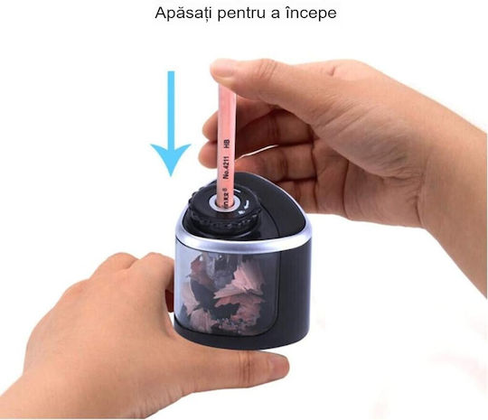 Ascuțitor Electric Semi-Automat Alista Home Din Plastic 2 Baterii Aa Nu Sunt Incluse 6.5 X 6.5 X 7.5 Cm Negru