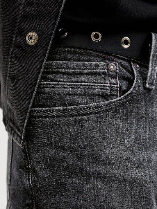 Men's Jeans Pants with Regular Fit Black Denim