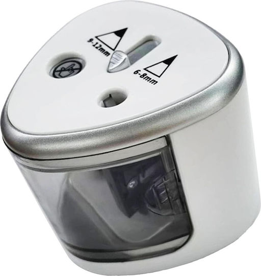 Ascuțitor Electric 2 Găuri Alista Home Gri 4 X Baterii Aa Nu Sunt Incluse 7.5 X 7.5 X 7.5 Cm Gri