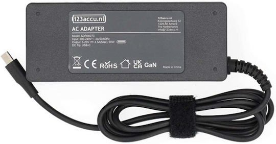 WS Xtreme Power USB-C Universal Φορτιστής Laptop 90W 20V 4.5A χωρίς Καλώδιο Τροφοδοσίας