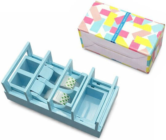 Dispenser Bandă Adezivă Alista Home Suport Bandă Birou Școală Plastic 15.5 X 7.7 X 7.4 Cm Albastru Deschis