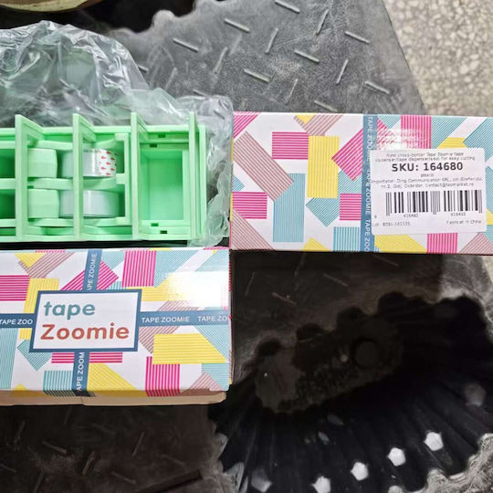 Dispenser Bandă Adezivă Alista Home Suport Bandă Birou Școală Plastic 15.5 X 7.7 X 7.4 Cm Verde