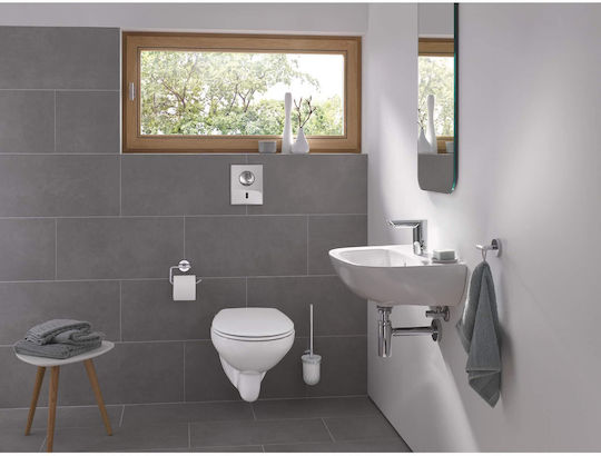 Grohe Baucosmopolitan Άγκιστρο Μπάνιου Διπλό με Βίδες Ασημί
