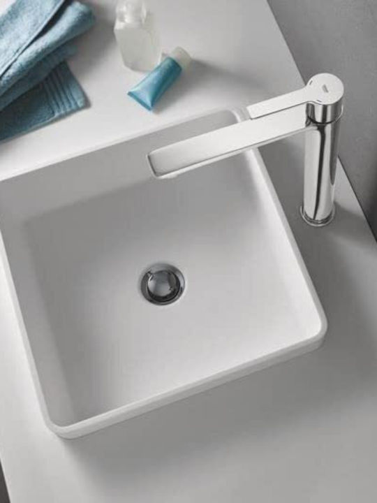 Grohe Bauedge XL Mixing Tall Sink Faucet Silver