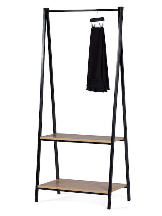 Liberta Maison Free Κρεμάστρα Δαπέδου από Ξύλο Λευκή 64x40x150cm