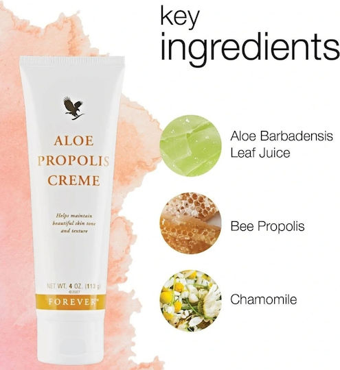 Forever Living Aloe Propolis Creme Богат Крем За Лице За Хидратация и Възстановяване с Хиалуронова Киселина и Алое Вера 113гр