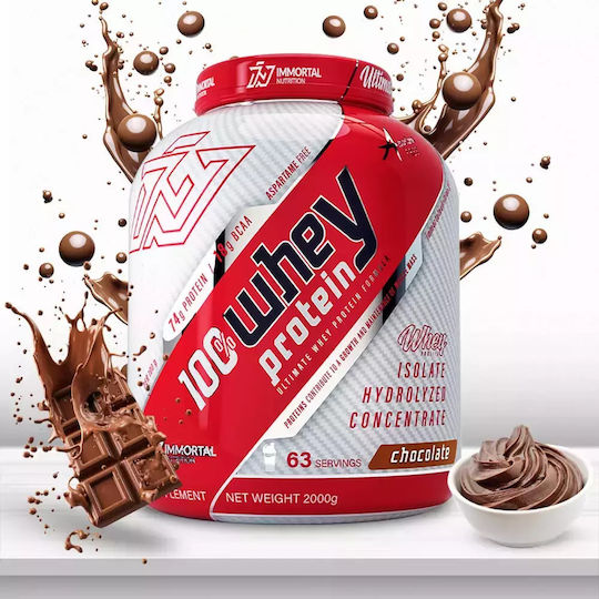 Immortal Nutrition 100% Whey Protein Πρωτεΐνη Ορού Γάλακτος με Γεύση Σοκολάτα 2kg