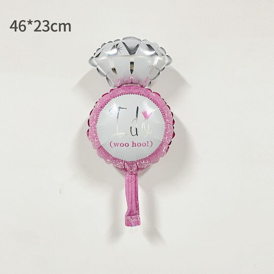 Hochzeitsluftballon Folie Rosa 46cm