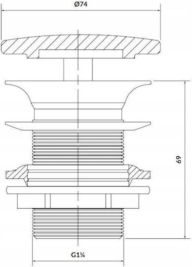Cersanit Sink Siphon Gray