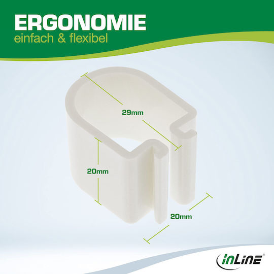 InLine Λευκό 23181D 2τμχ