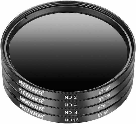 Neewer Set of ND HD Filters Diameter 67mm for Camera Lenses