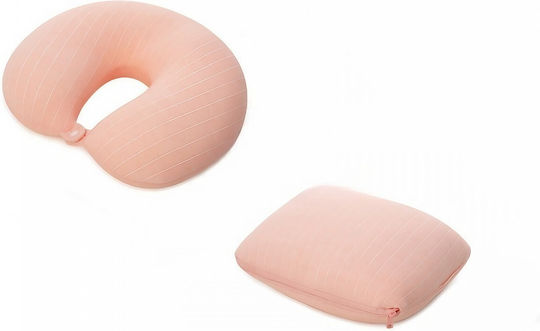 Alista Home Μαξιλαράκι Ταξιδίου Memory Foam Ροζ