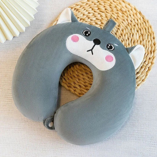 Alista Home Μαξιλαράκι Ταξιδίου Memory Foam Γκρι