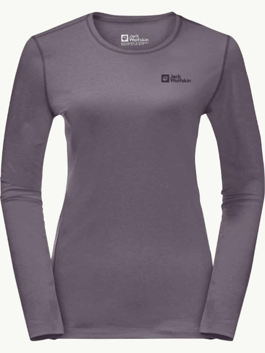 Jack Wolfskin Damen Thermo Langarmshirt Lila