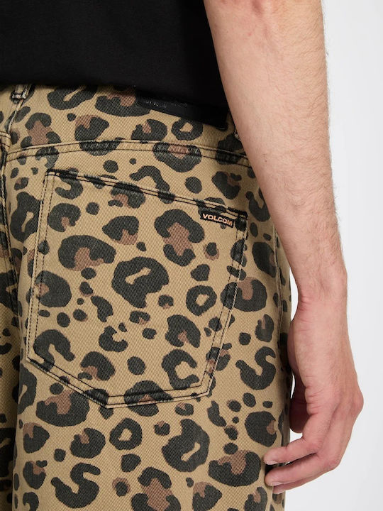 Ανδρική Βερμούδα Τζιν Animal Print