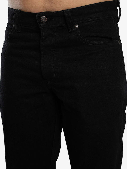 Men's Jeans Pants with Regular Straight Fit Black