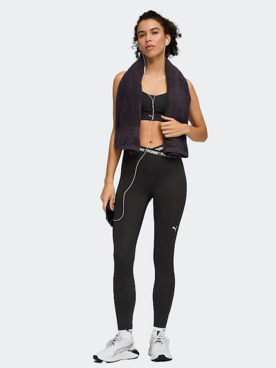 W Strong Training Γυναικείο Cropped Κολάν Ψηλόμεσο Μαύρο