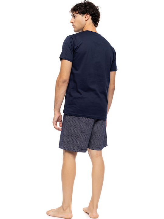 Ulisse Summer Men's Pyjama Yacht Blue