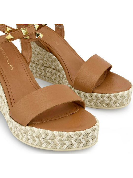 Women's Platforms In Espadrille Style Tabac Brown