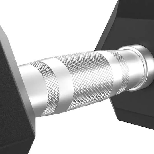 Tunturi Hexagon Rubber Dumbbell 1 x 17.5kg
