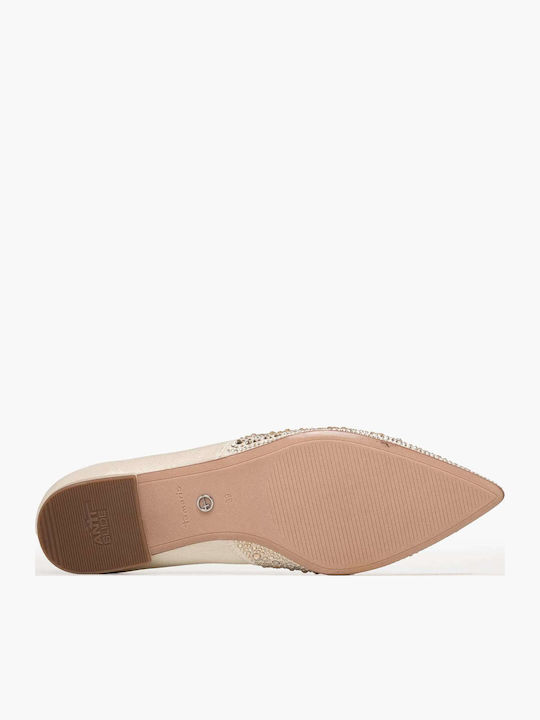 Women's Ballerina Shoes in Beige Colour