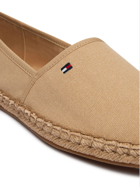 Fabric Women's Espadrilles in Beige Colour
