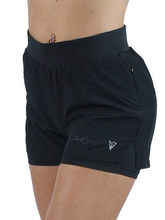 Pantaloni Scurți Sport pentru Femei Negri