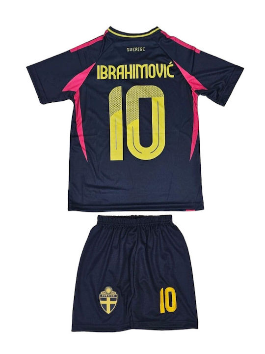 Παιδικό Σετ Ποδοσφαίρου Ibrahimovic Εθνική Σουηδίας Επετειακή 2025 Σκούρη Μπλε Balón De Oro Unisex Παιδικά Μπλε Σκούρο Ab134
