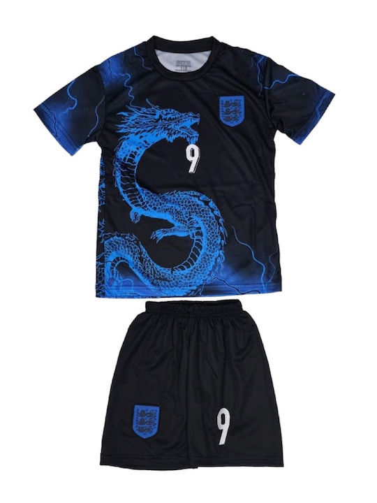 Kids Football Set Kane England National Team Special Dragon Edition Black Turquoise Balón De Oro Unisex Kids Ab138