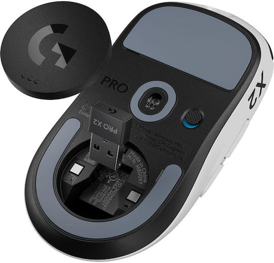 Logitech Pro X2 Superstrike Ασύρματο Laser Gaming Ποντίκι 44000 DPI Μαύρο