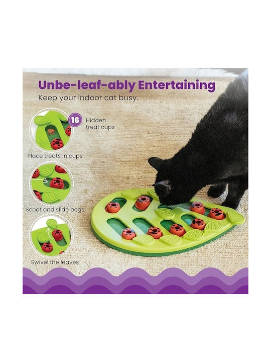 Interaktives Katzenspielzeug Katzen Puzzle 16 Versteckte Fächer 36x24 Cm