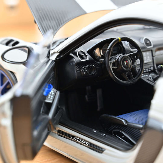 Porsche Cayman GT 4 RS W Weissach Pack Chalk 2023 Model Mașină 1:18 Norev
