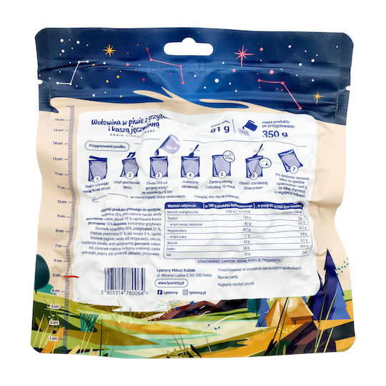 Lyommy Masa Gata Cu Carne 335kcal 350gr - 5 Ani