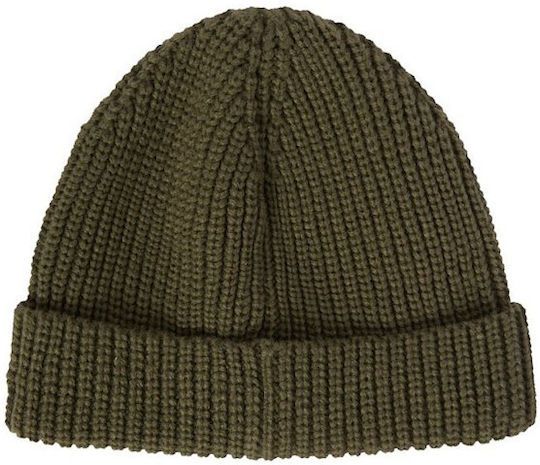 Beanie Unisex Σκούφος Πλεκτός σε Χακί χρώμα
