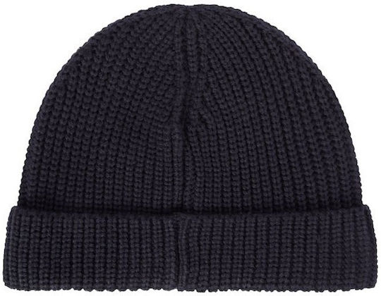 Beanie Unisex Knitted Skoufos in Navy Blue Colour
