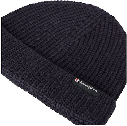 Beanie Unisex Knitted Skoufos in Navy Blue Colour