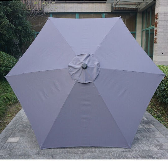 Umbrelă Rotundă Din Aluminiu Gri Φ2.5m