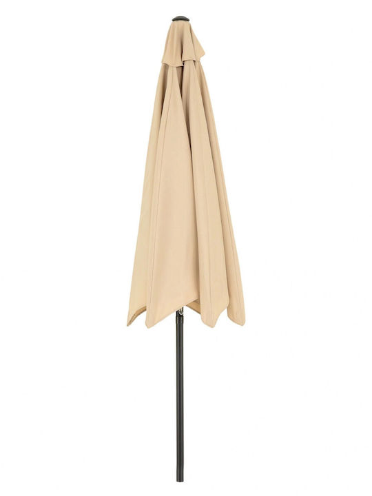 Umbrelă Rotundă Din Aluminiu Ecru Φ2.7m