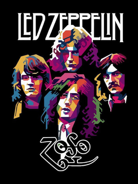 Led Zeppelin Plus Size T-shirt Black
