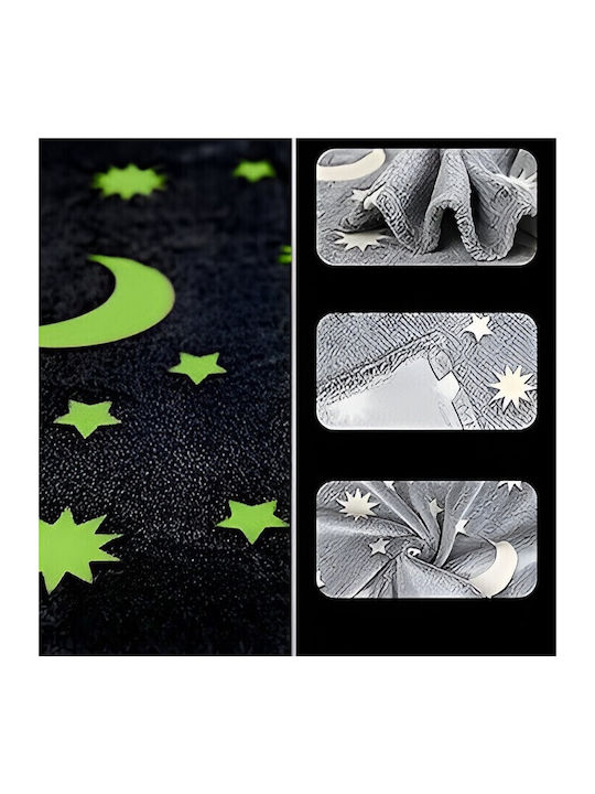 Alista Home Одеяло Флийс Едно 150x200см Сиво