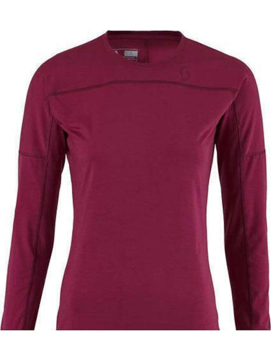Bluza Damă Sport Tricou Uscare Rapidă Violet Sangria