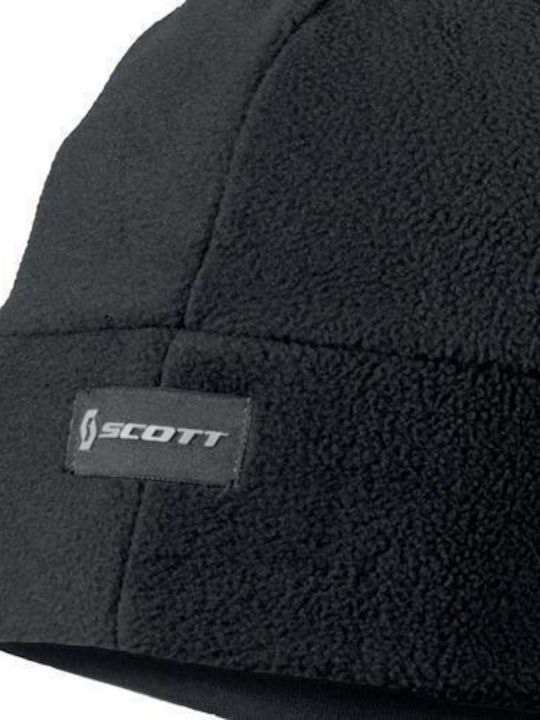 Beanie Unisex Fleece Σκούφος Πλεκτός σε Μαύρο χρώμα