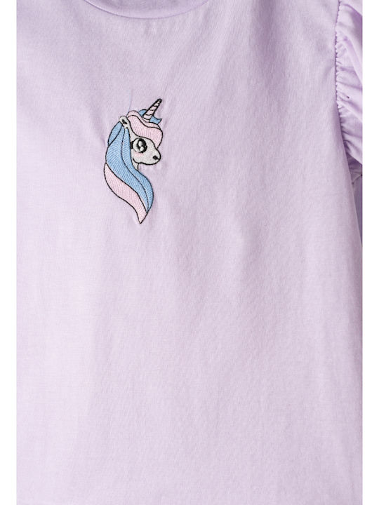 Kinder-Set mit Leggings Sommer 2Stück Lilac