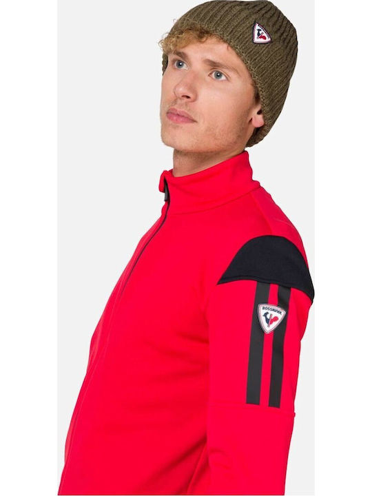 Herren Fleecejacken & Strickjacken  Rot