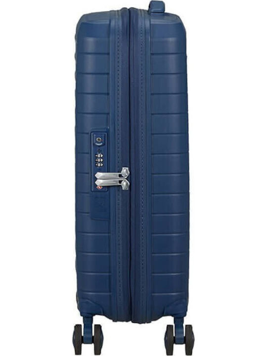 American Tourister Fastforward Cabin Hard Suitcase Navy Blue with 4 Wheels Height 55cm