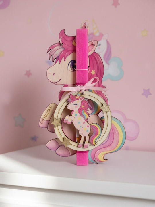 Lumanare De Paste Unicorni Rotundă (Diverse Modele)
