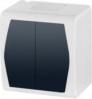 Elektro Plast Waterproof Recessed Wall Switch White