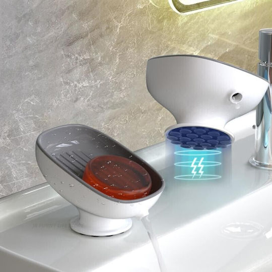 Alista Home Tavă De Săpun Din Plastic Cu Ventuză Gri